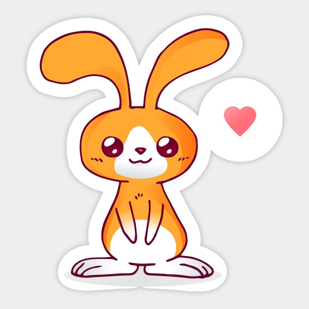 Cute Rabbit Sticker by LR_Collections